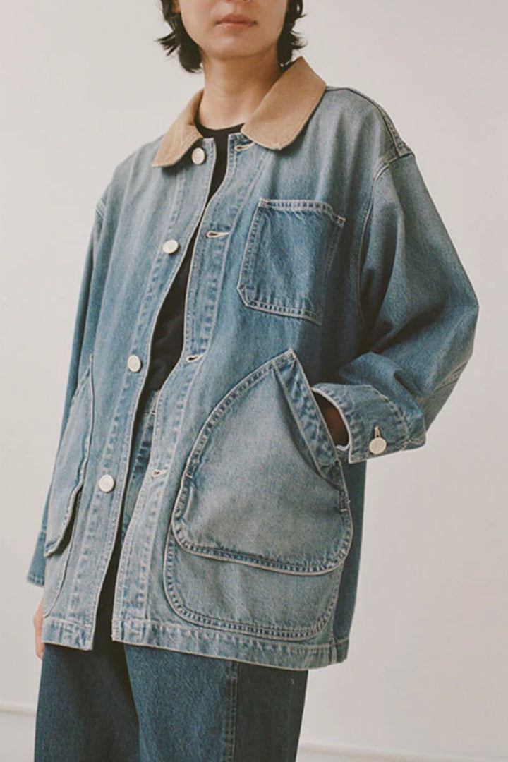 Painter Coat Denim in Vintage Wash