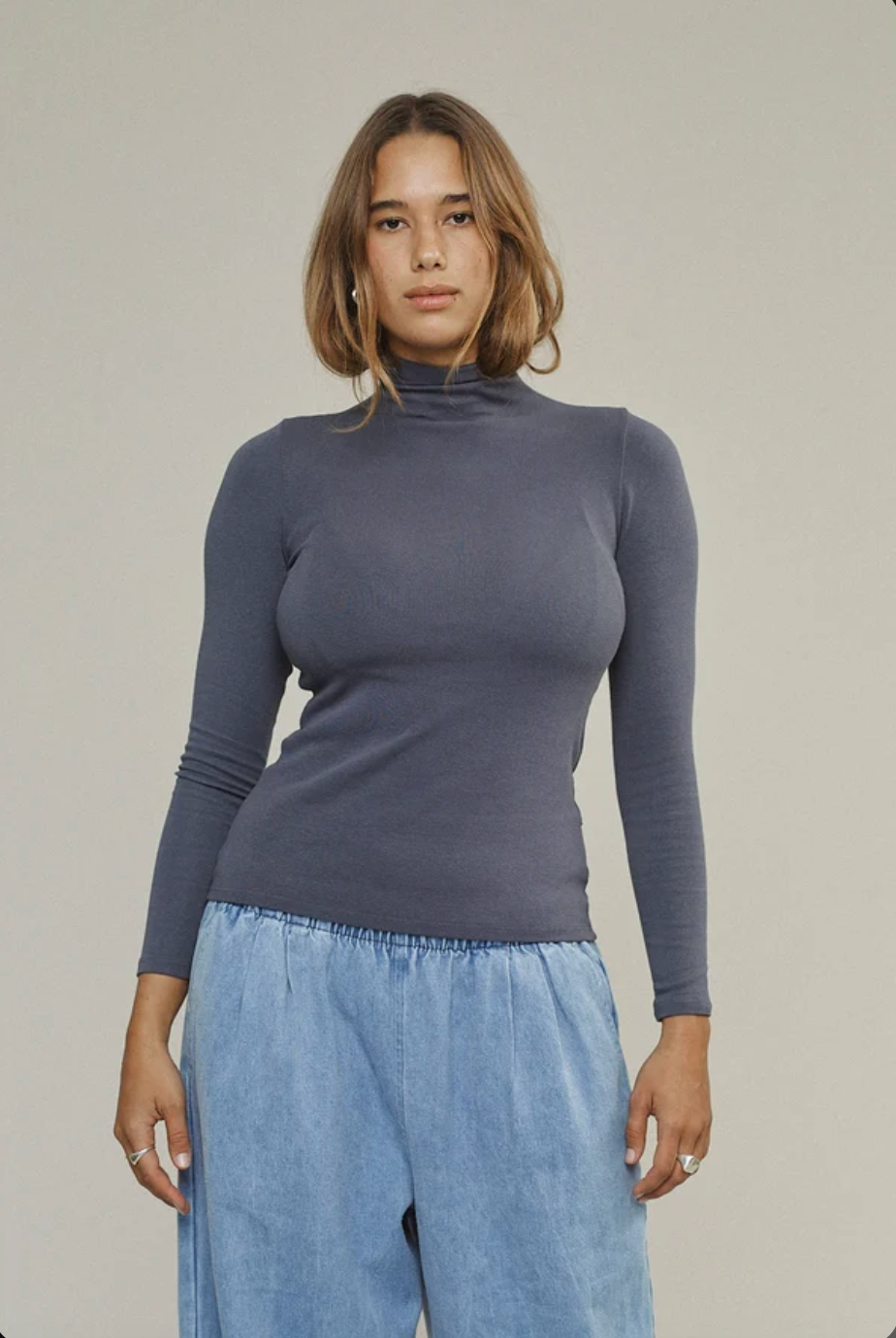 Whidbey Turtleneck - Diesel Gray