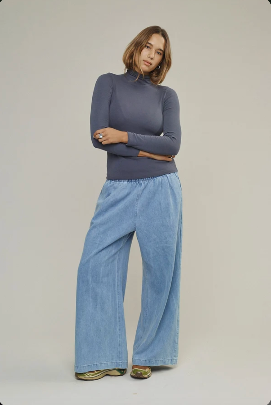 Whidbey Turtleneck - Diesel Gray