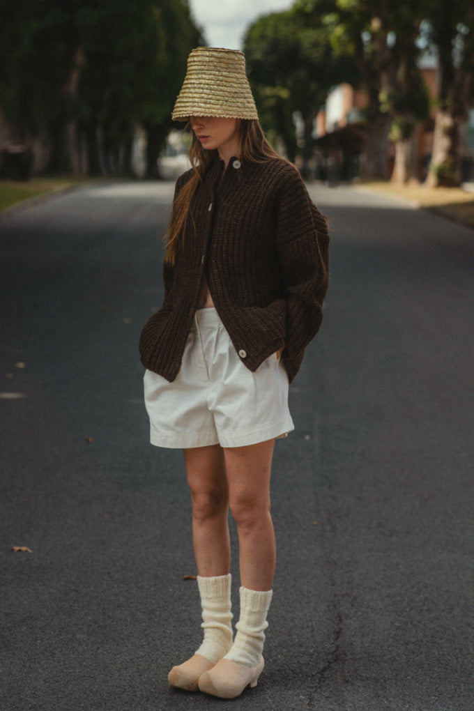 Rula Cardigan - Natural Brown