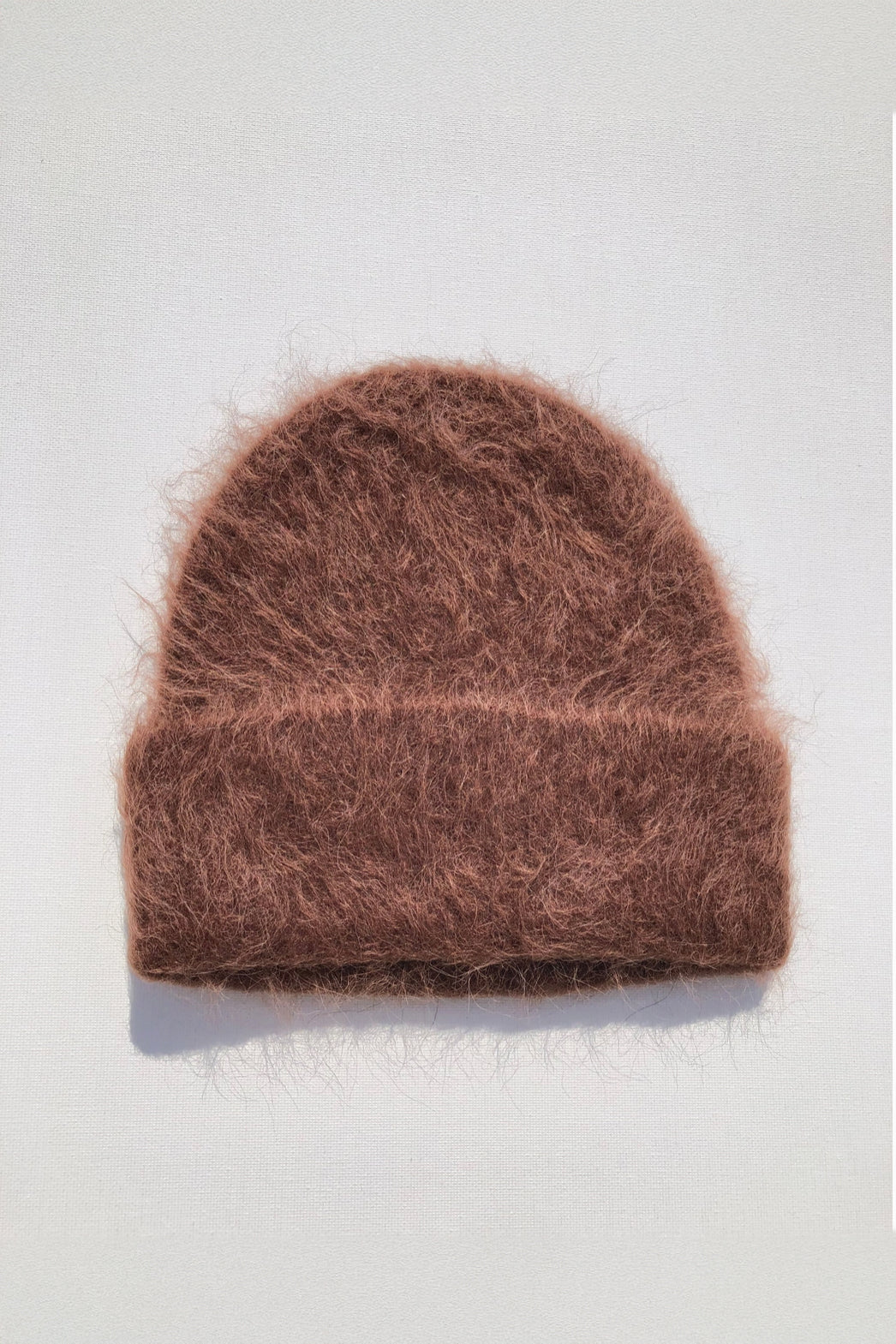 Alpaca Fluffy Beanie - Brown