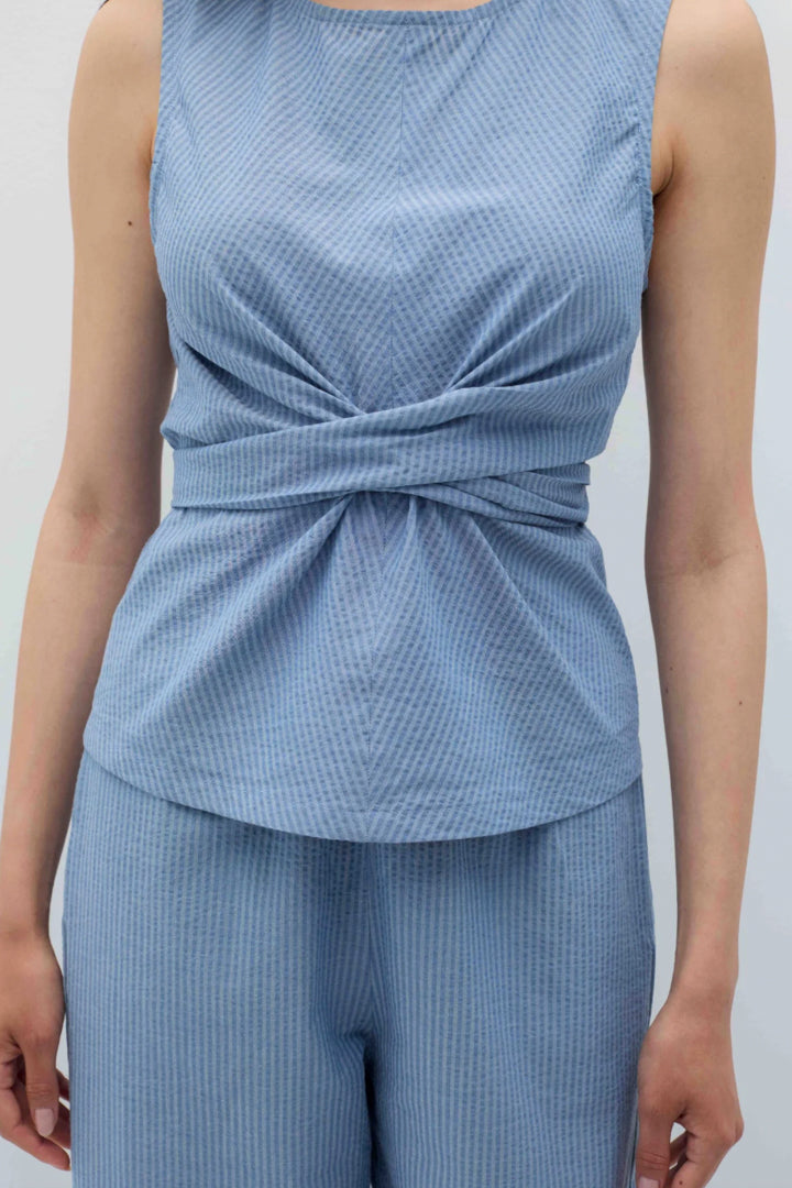 Holan Top - Blue Stripes