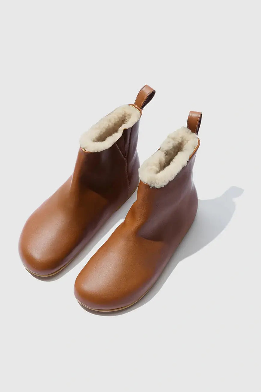 Shearling Short Boot - Umber