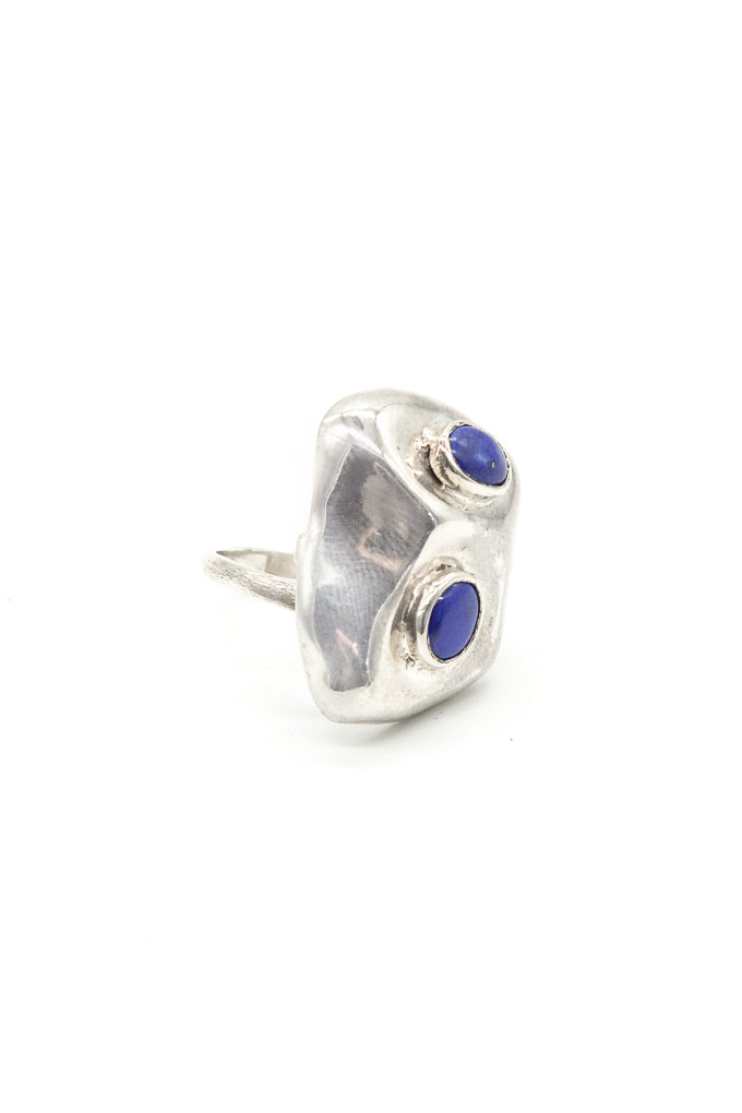 Nugget Ring with Lapis Lazuli