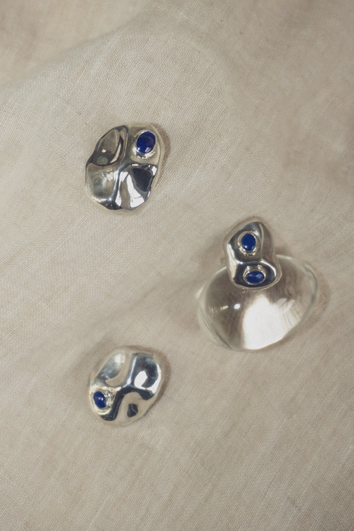 Nugget Ring with Lapis Lazuli