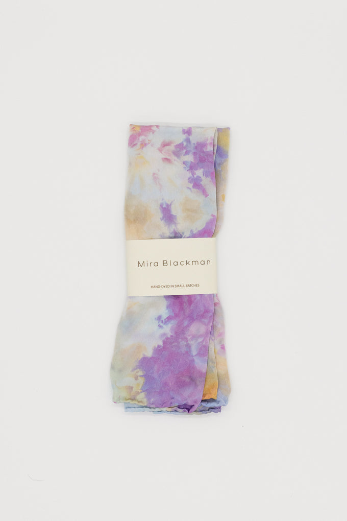 Hand Dyed Silk Scarf - Amethyst