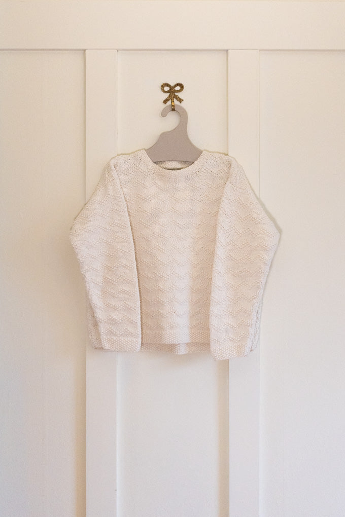 White Cropped Sweater