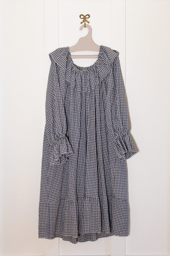 Dancing Kind Checkered Blue Dress