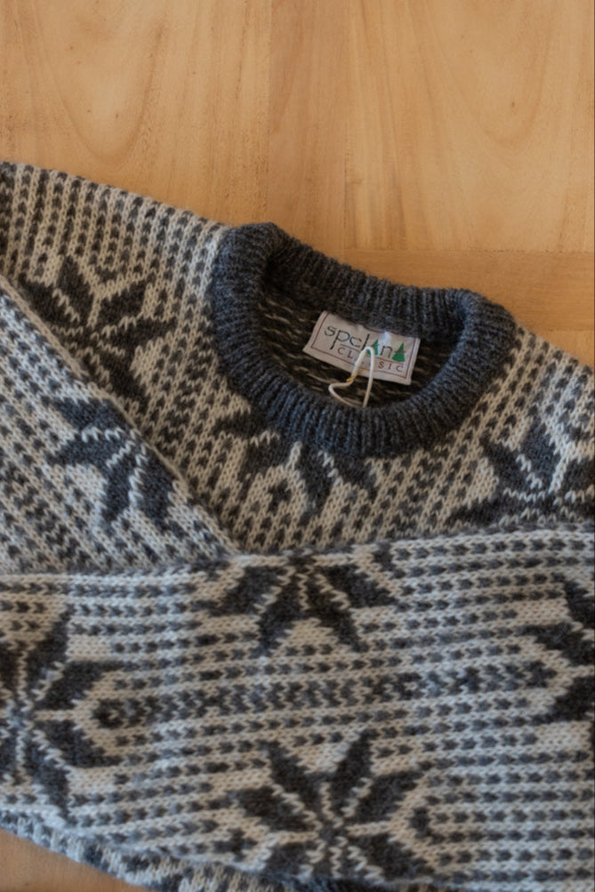 Snowflake Wool Sweater