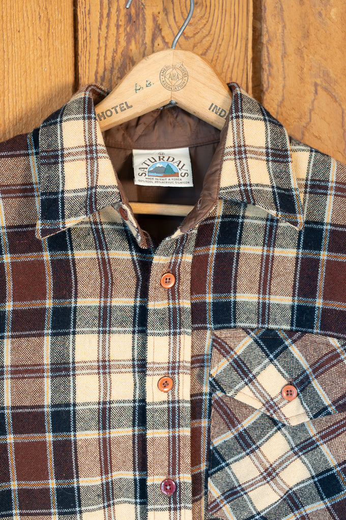 Wool Plaid Button Down