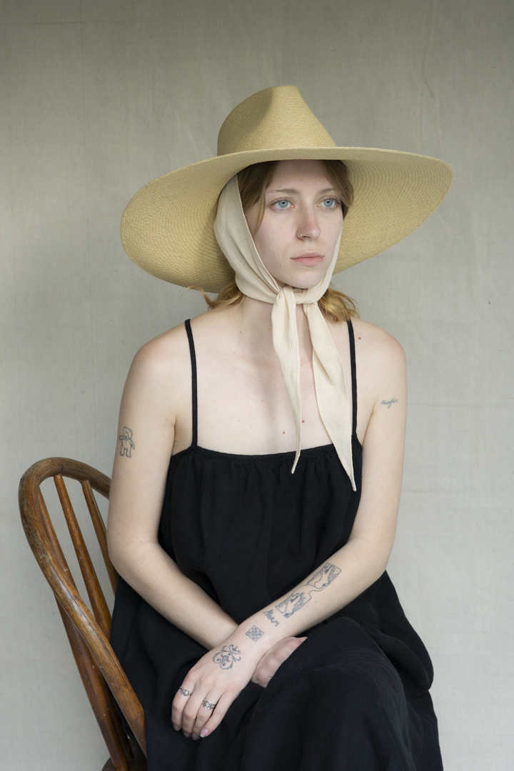 Caro Hat w. Neck Shade Tan