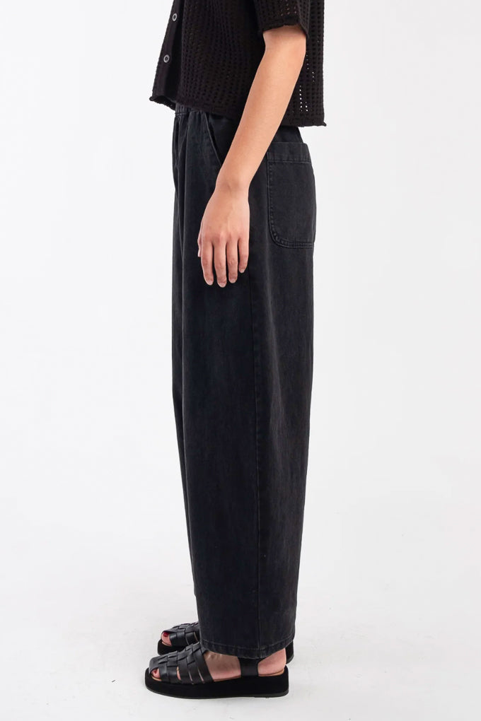 Barrel Pant - Faded Black