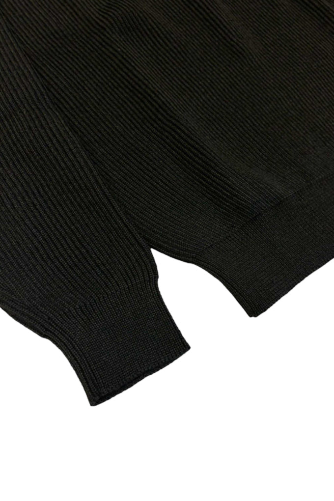 Wool Turtleneck in Black