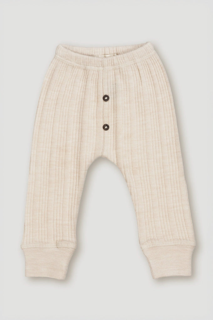 Wool Rib Henley Leggings