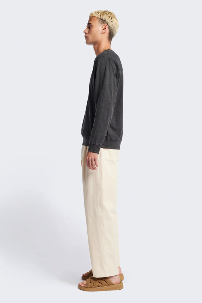 Boulder Pleat Pant - Chalk