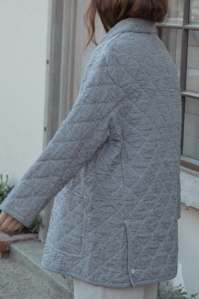 Ingrid Coat - Gingham Noir