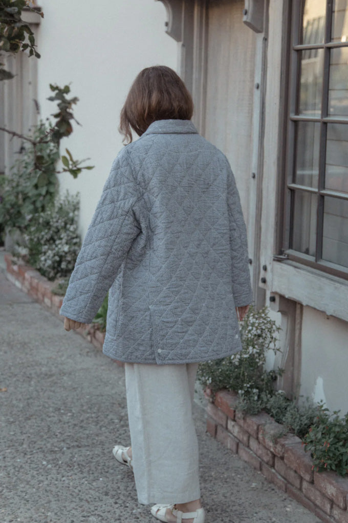Ingrid Coat - Gingham Noir
