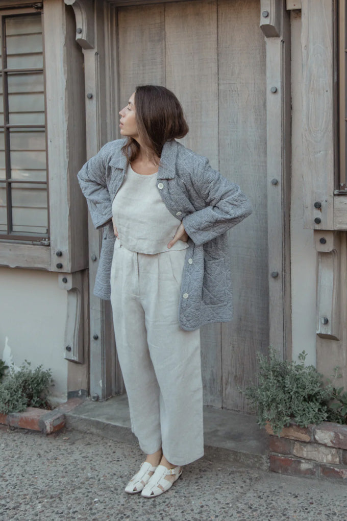 Ingrid Coat - Gingham Noir