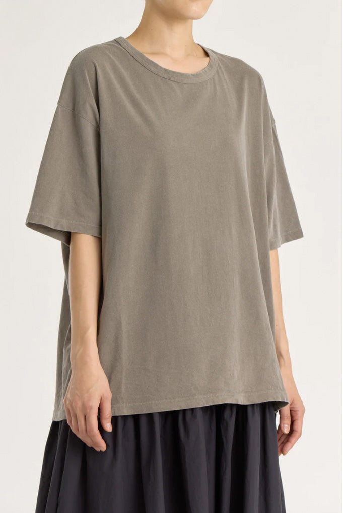 Loose Short Sleeve Tee - Mud