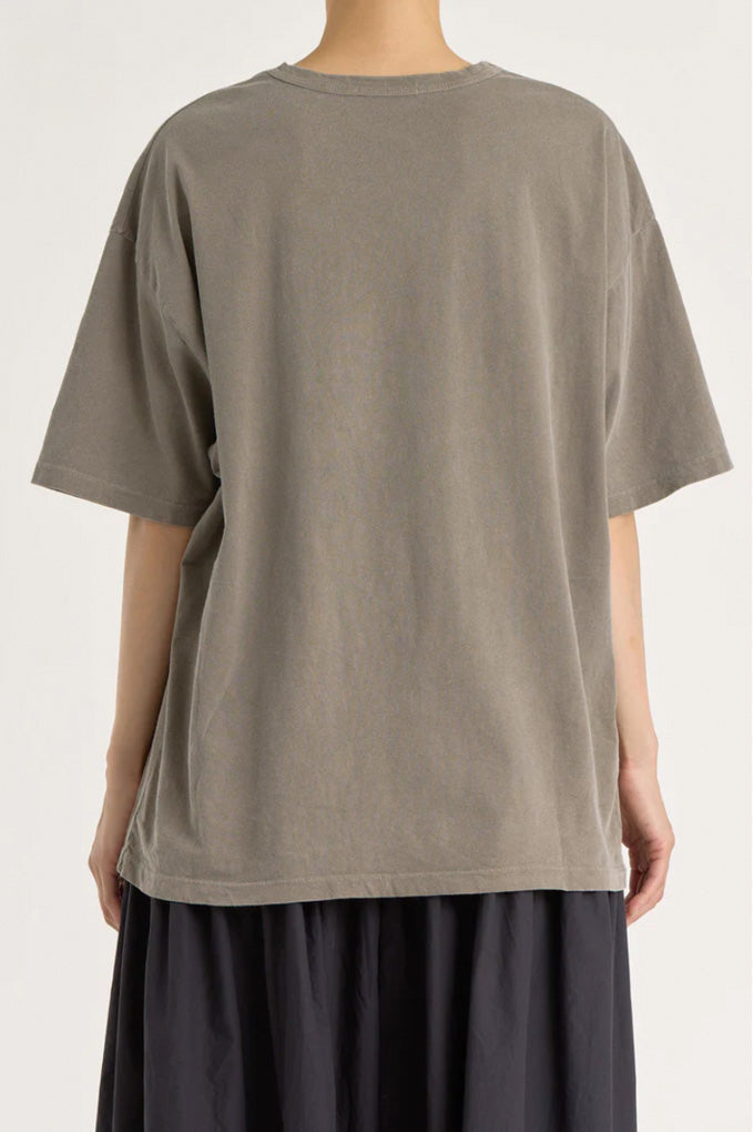 Loose Short Sleeve Tee - Mud