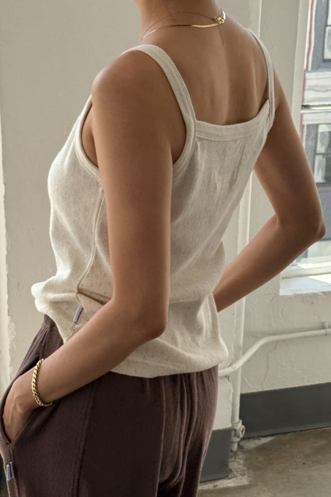 Pointelle Eve Cami - Naturel
