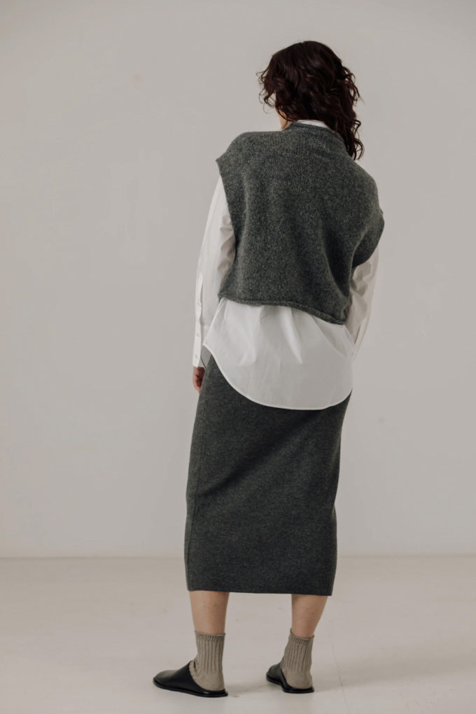Alpaca Iris Vest - Stone