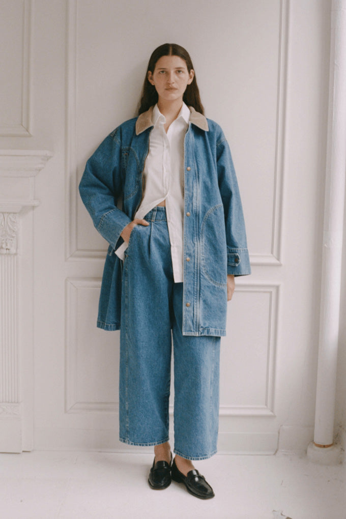 Emil Pant in Medium Blue