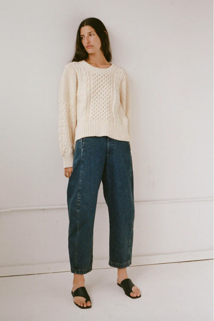 Fisherman Sweater in Natural