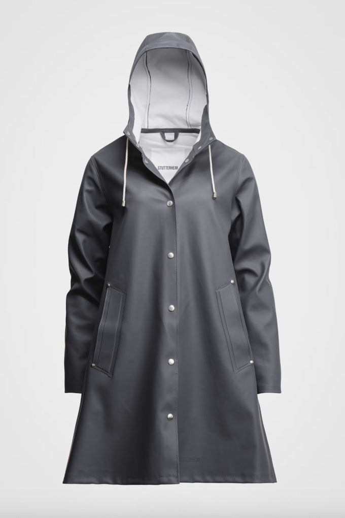 Mosebacke Rain Coat - Charcoal