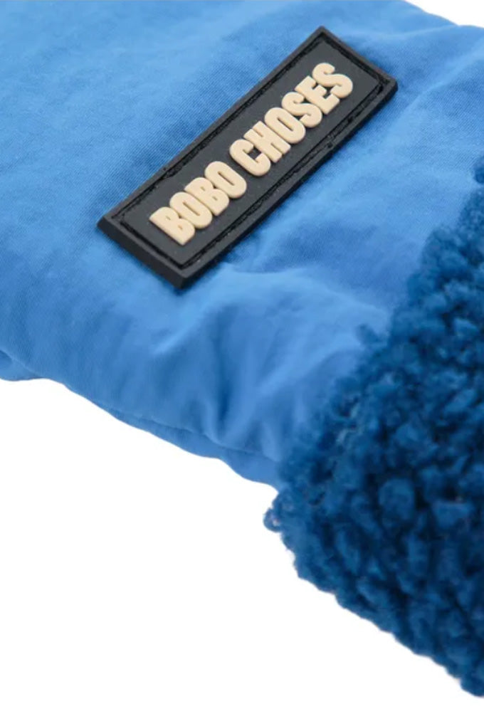 Bicolor Mittens - Blue