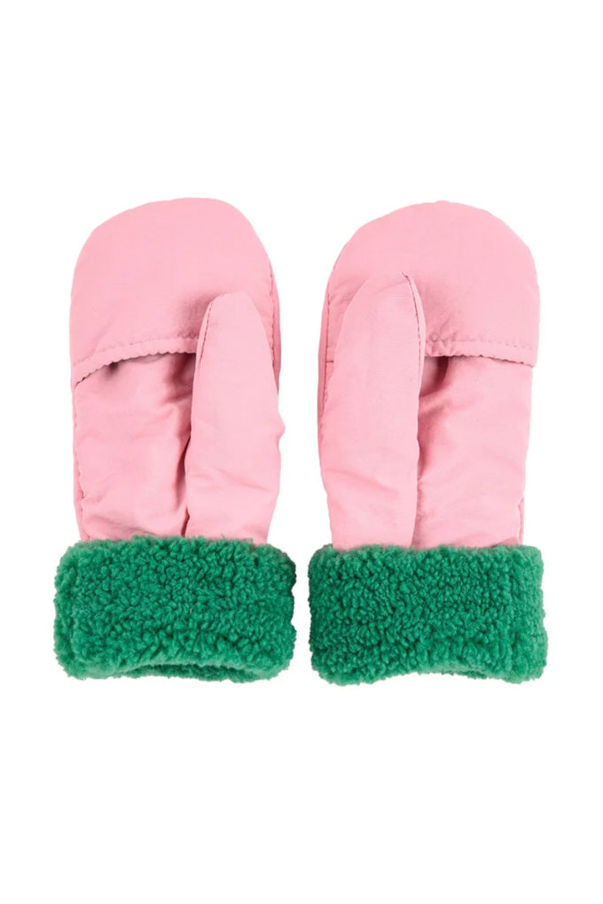 Bicolor Mittens - Pink