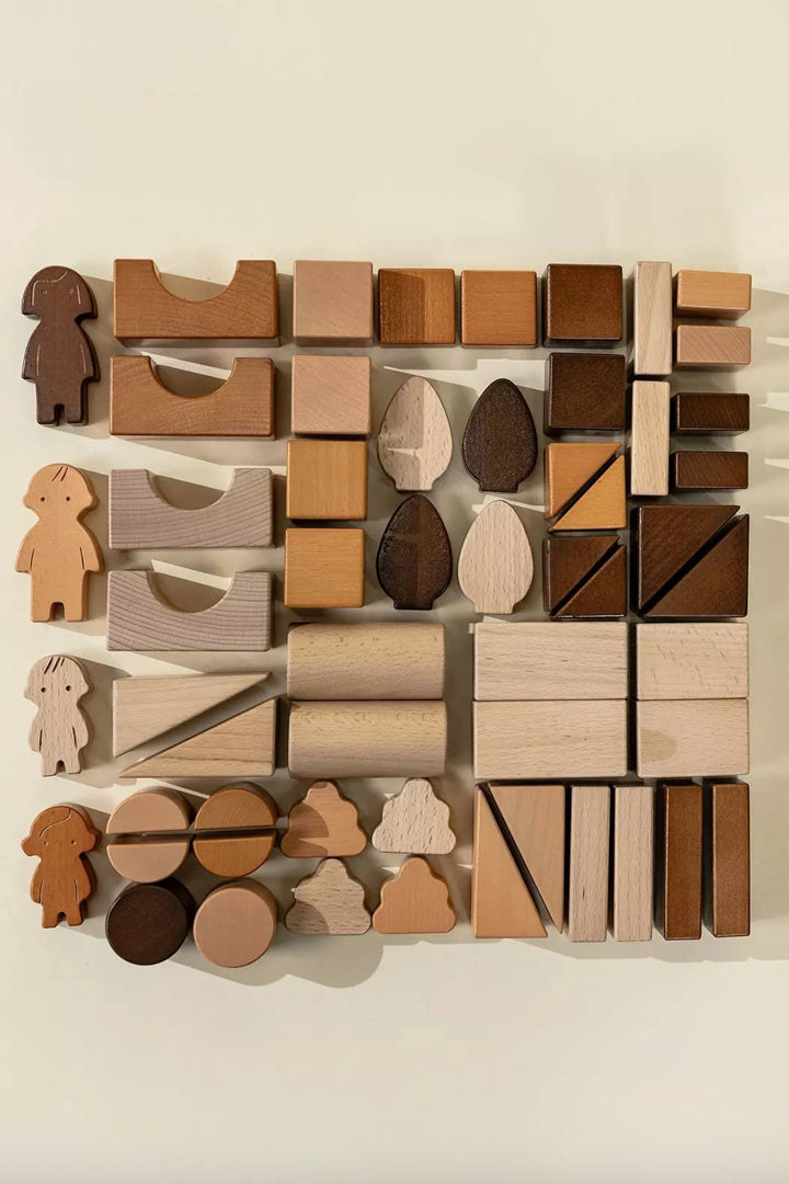 Wooden Construction Set - 56pcs