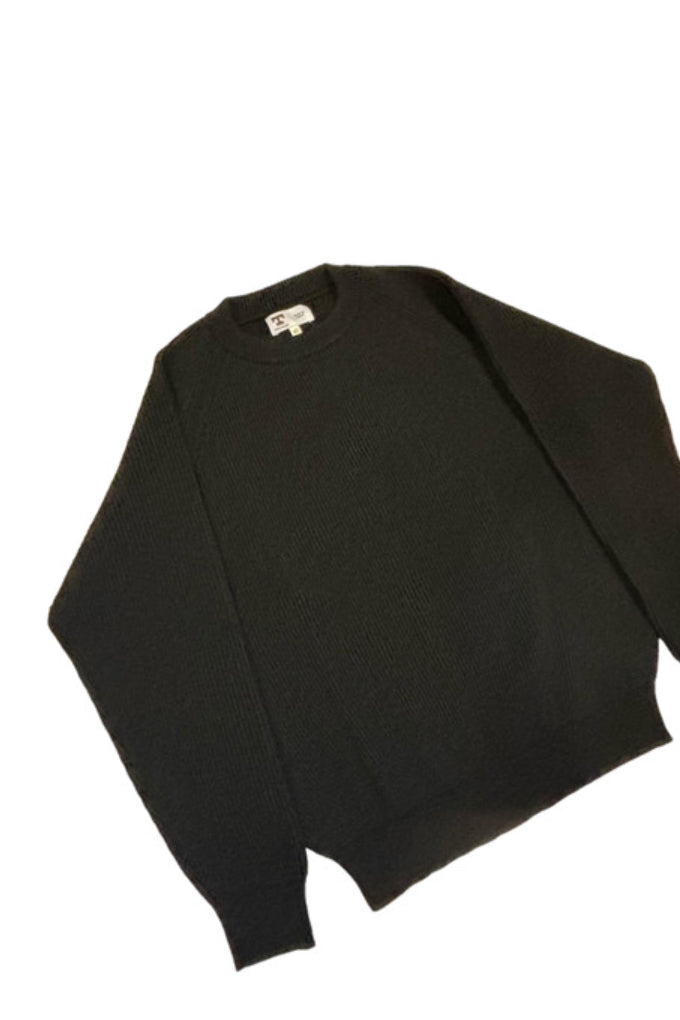 Wool Crewneck in Black