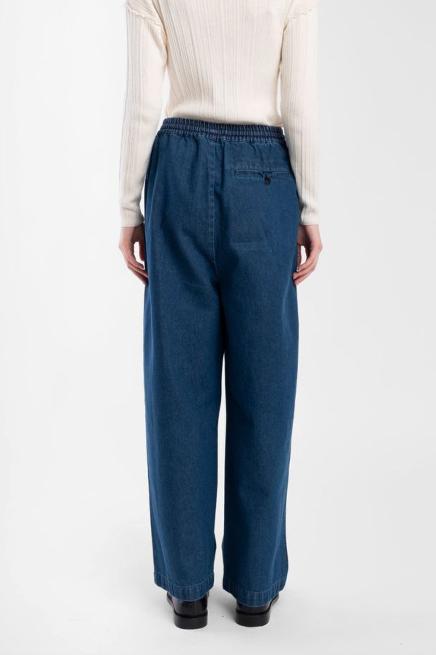 Tie Trouser - Vintage Blue