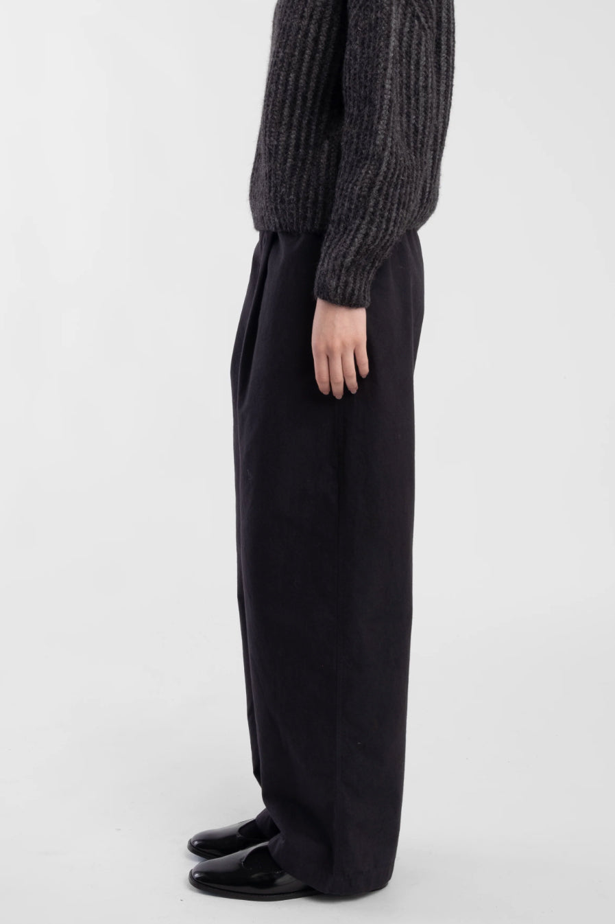 Tie Trouser - Faded Black