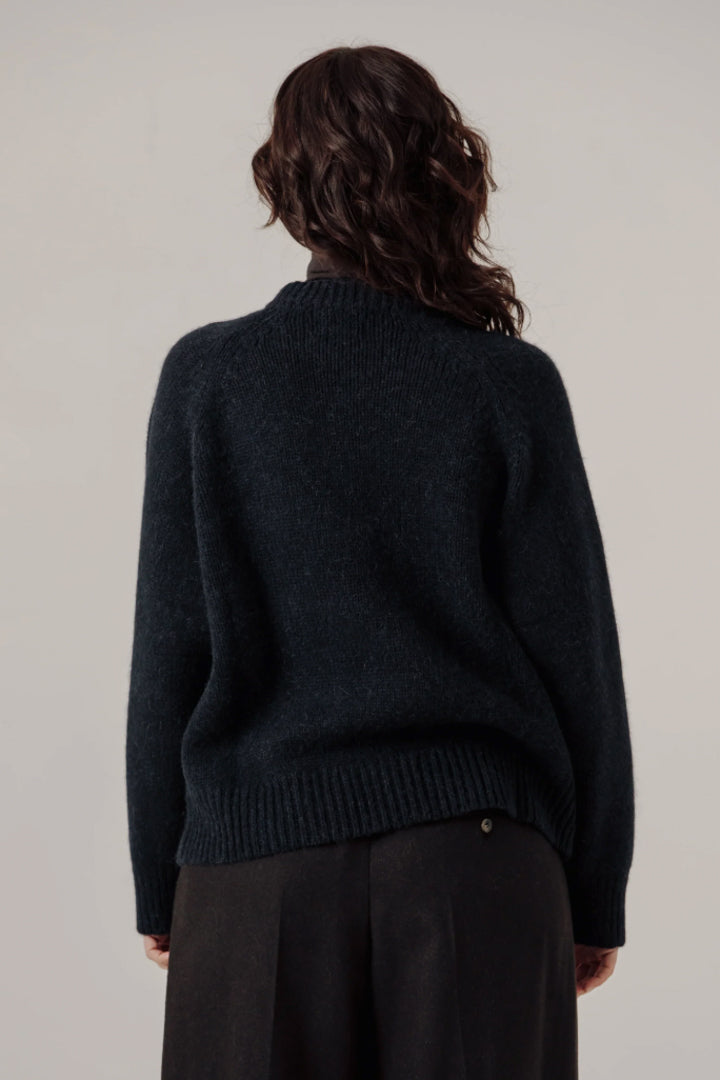 Classic Oversized Crewneck - Dark Navy