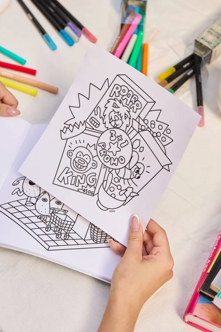 Cozy Art Coloring Book Supermarket