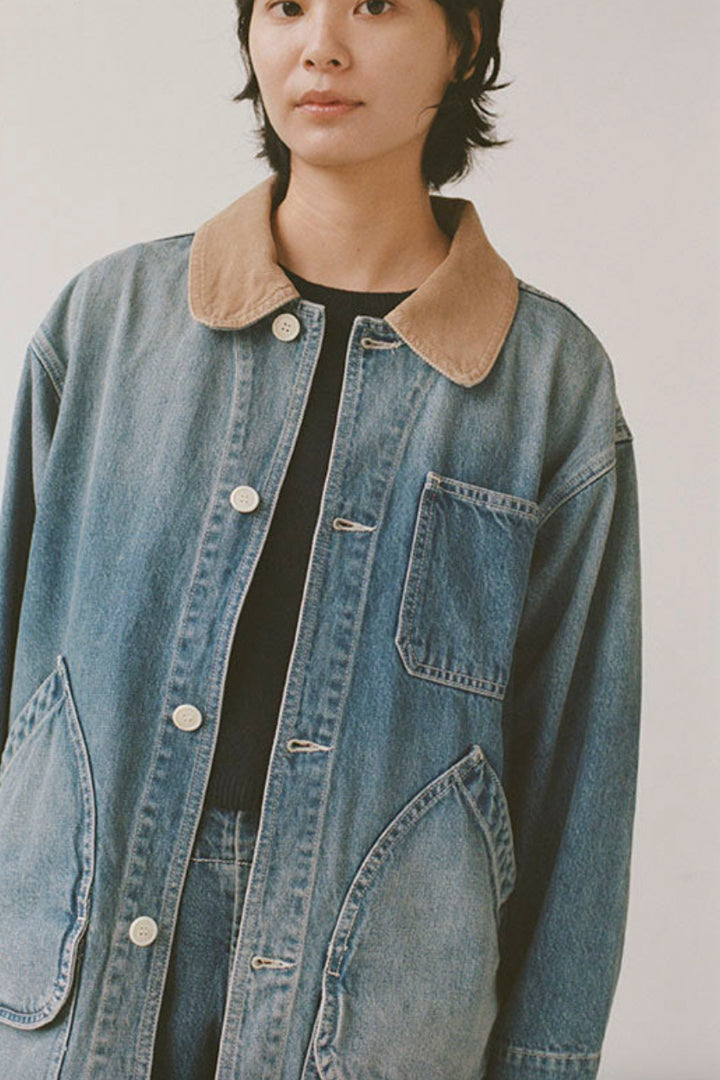 Painter Coat Denim in Vintage Wash