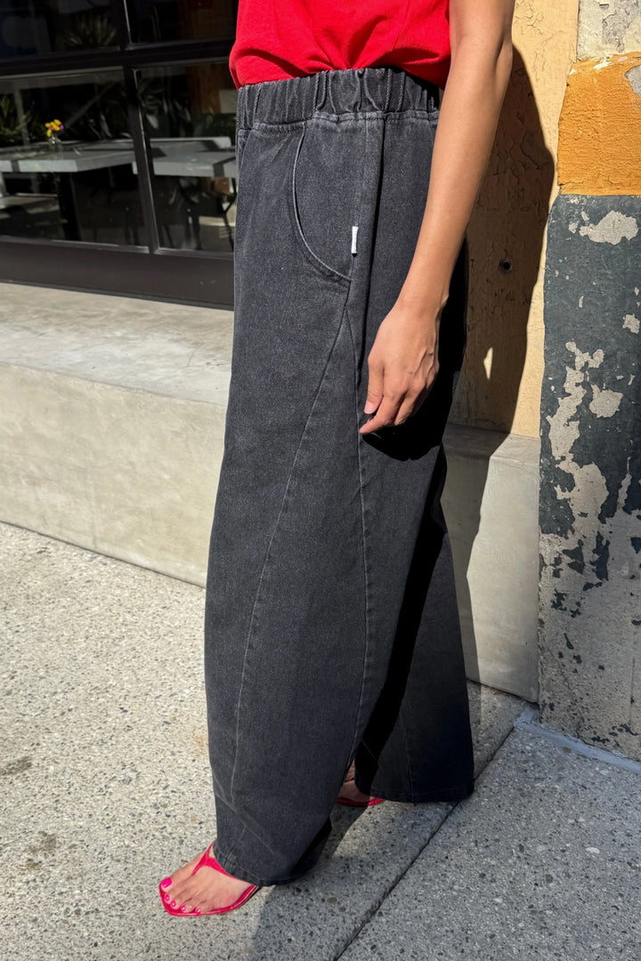 Long Arc Pants - Black Denim