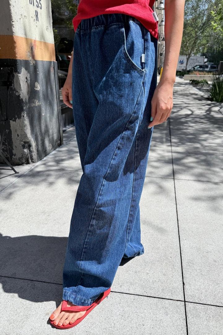 Long Arc Pants - Blue Denim
